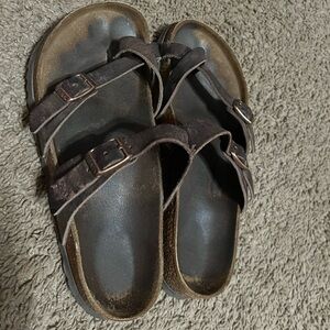 Brown Birkenstocks